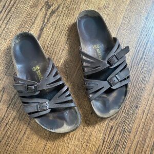 Birkenstock Dark Brown Multi-Strap Sandals
